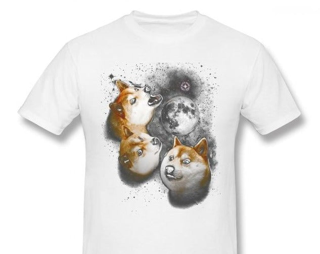 Shiba Moon Three Inu T-Shirt Daily Doge Shop – It