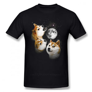 Three Doge Moon Shiba Inu T-Shirt