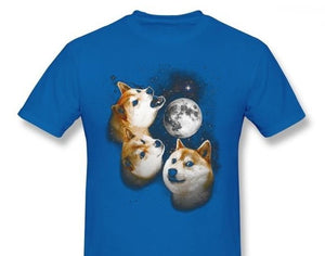 Three Doge Moon Shiba Inu T-Shirt