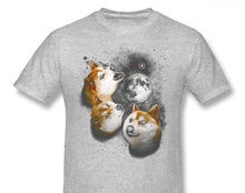 Load image into Gallery viewer, Three Doge Moon Shiba Inu T-Shirt