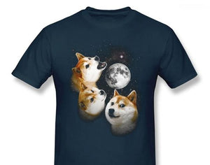 Three Doge Moon Shiba Inu T-Shirt